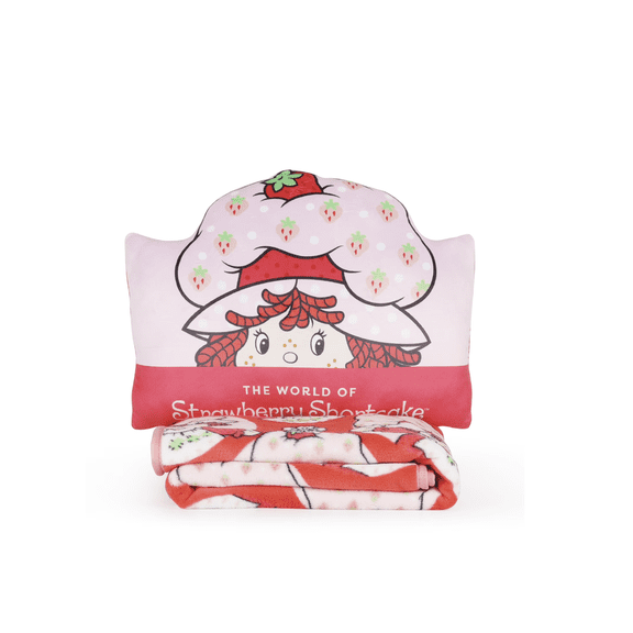 Strawberry Shortcake Pillow and Throw Blanket Set