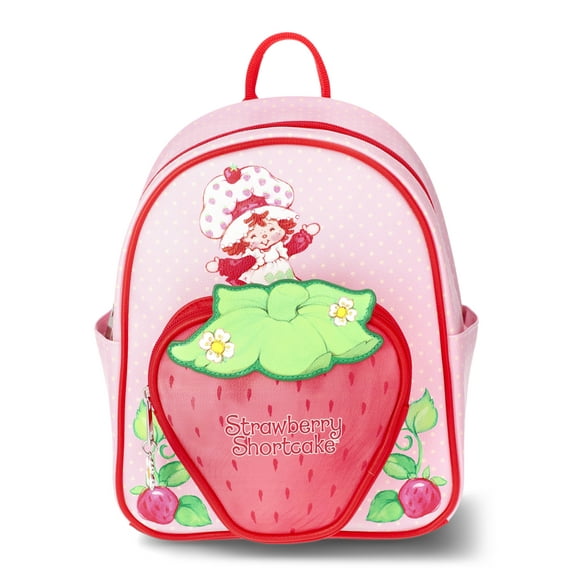 Strawberry Shortcake Pocket Women's Mini Backpack, Pink/Red