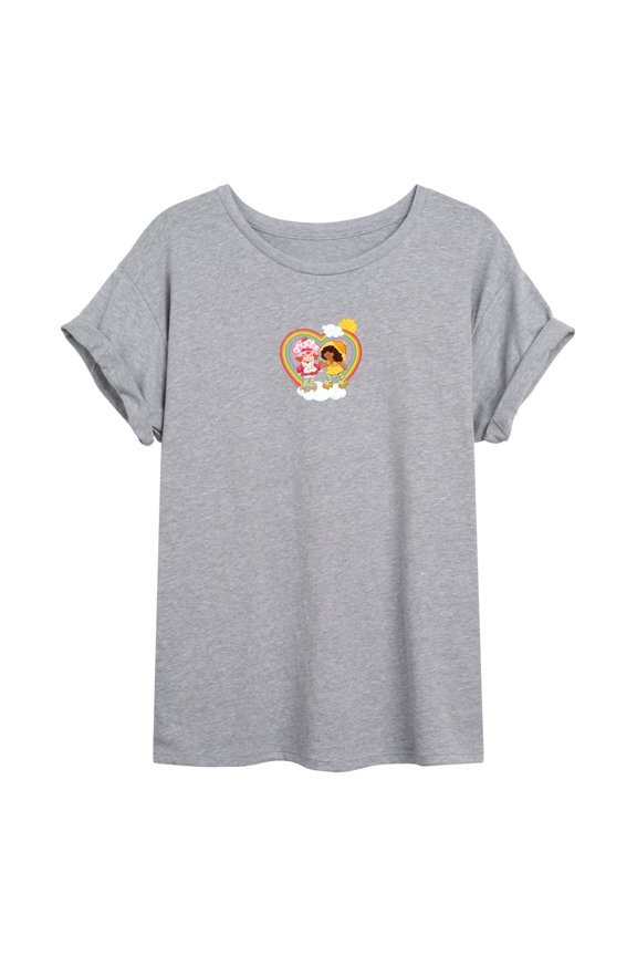 - Rainbow - Juniors Oversized Graphic T-Shirt