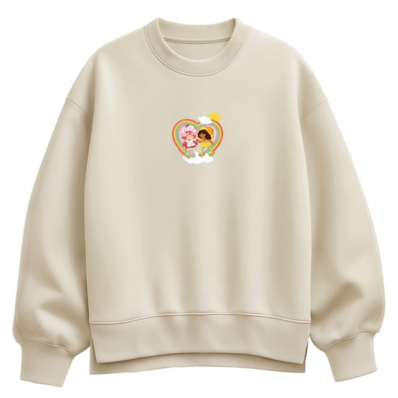 Strawberry Shortcake - Rainbow Women's Oversized Fleece Crew Sweatshirt