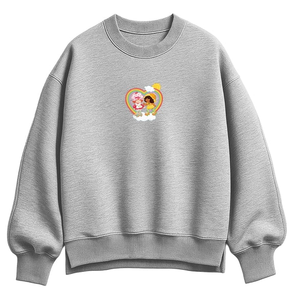 Strawberry Shortcake - Rainbow Women's Oversized Fleece Crew Sweatshirt
