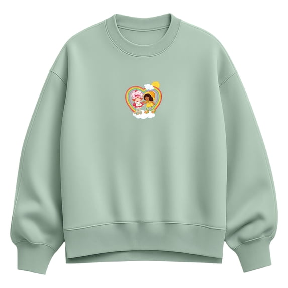 Strawberry Shortcake - Rainbow Women's Oversized Fleece Crew Sweatshirt
