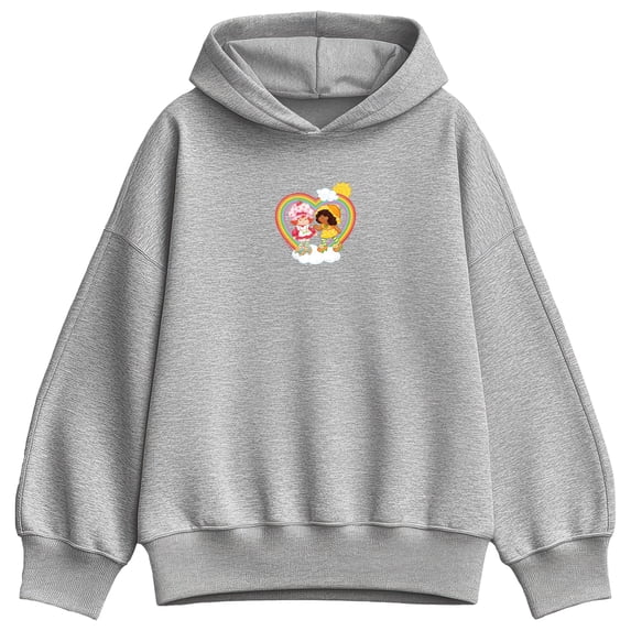 Strawberry Shortcake - Rainbow - Women's Oversized Fleece Hoodie Sweatshirt