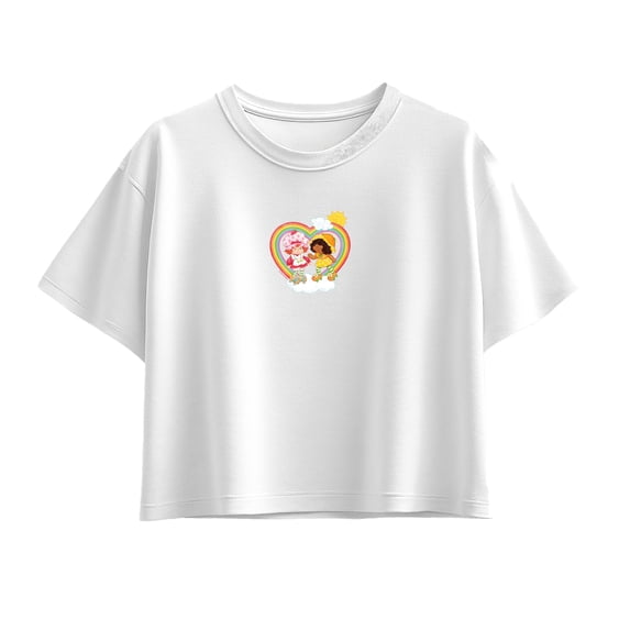 Strawberry Shortcake - Rainbow - Youth Girls Boxy T-Shirt