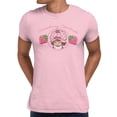 thumbnail image 1 of Strawberry Shortcake Retro Circle With Strawberries Design Men's T Shirt (Light Pink, S-XXXL), 1 of 4