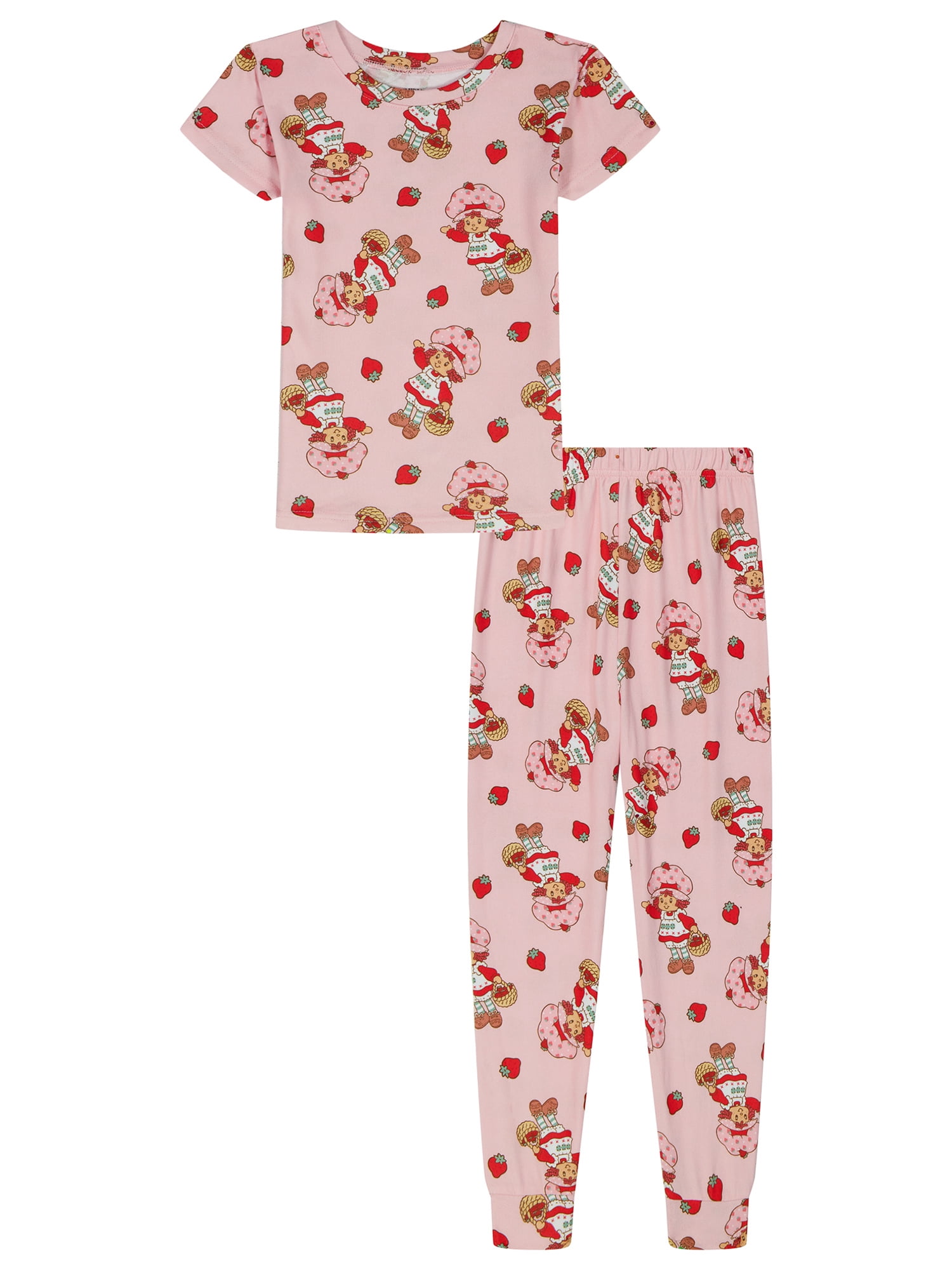 Kids Short Sleeve and Pant Snug Fit Pajama Set, 2-Piece, 4-10