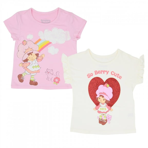 Strawberry Shortcake So Berry Cute Girl's T-Shirts 2-Pack-3T