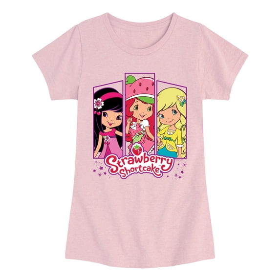 Strawberry Shortcake - Strawberry and Friends - Youth Girls Fitted Short Sleeve T-Shirt
