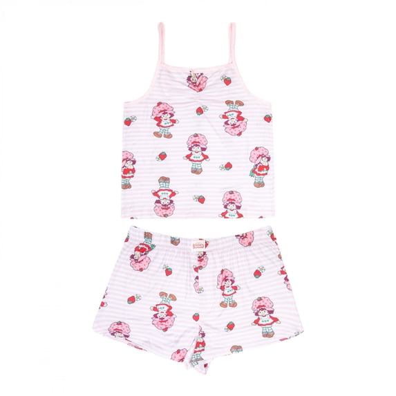 Strawberry Shortcake Striped 2-Piece Tank and Short Pajama Set-Medium (32-34)