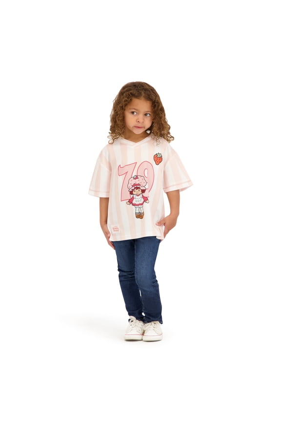 Toddler Girl Short Sleeve Jersey, Sizes 12 Months-5T