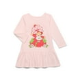 thumbnail image 1 of Strawberry Shortcake Toddler Girls Drop Waist Graphic Dress with Long Sleeve, Sizes 12M-5T, 1 of 6