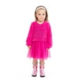 thumbnail image 1 of Strawberry Shortcake Toddler Girls Eyelash Knit Tutu Dress with Long Sleeves, Sizes 12M-5T, 1 of 8