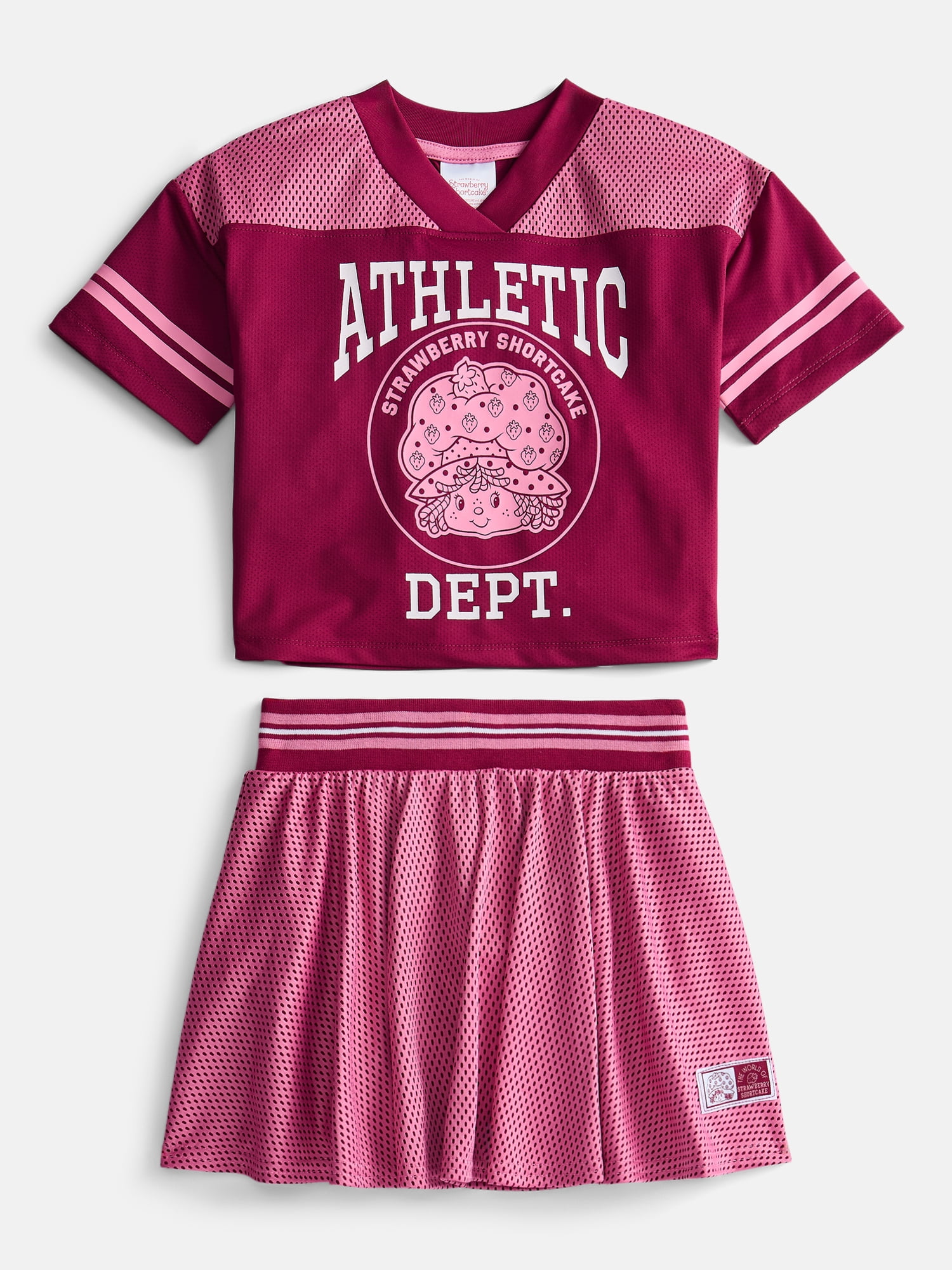 Strawberry Shortcake Toddler Girls Short Sleeve Graphic Jersey and Skirt Set, 2 Piece, Sizes 12M-5T