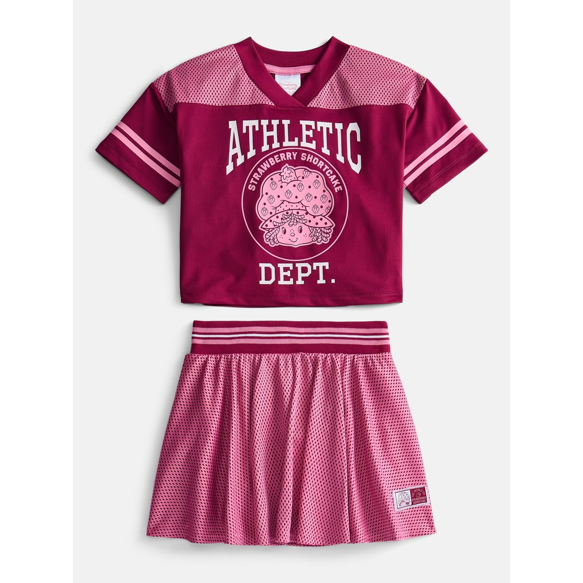 Strawberry Shortcake Toddler Girls Short Sleeve Graphic Jersey and Skirt Set, 2 Piece, Sizes 12M-5T
