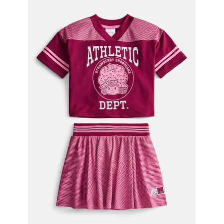 Strawberry Shortcake Toddler Girls Short Sleeve Graphic Jersey and Skirt Set, 2 Piece, Sizes 12M-5T