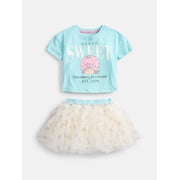 Strawberry Shortcake Toddler Girls Graphic Tee and Tutu Skirt Set, 2 Piece, Sizes 12M-5T