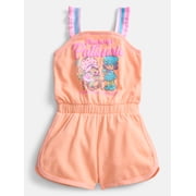 Strawberry Shortcake Toddler Girls Sleeveless Graphic Romper, Sizes 12M-5T