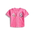 thumbnail image 1 of Strawberry Shortcake Toddler Button Down Baseball Jersey with Short Sleeves, Sizes 12M-5T, 1 of 8