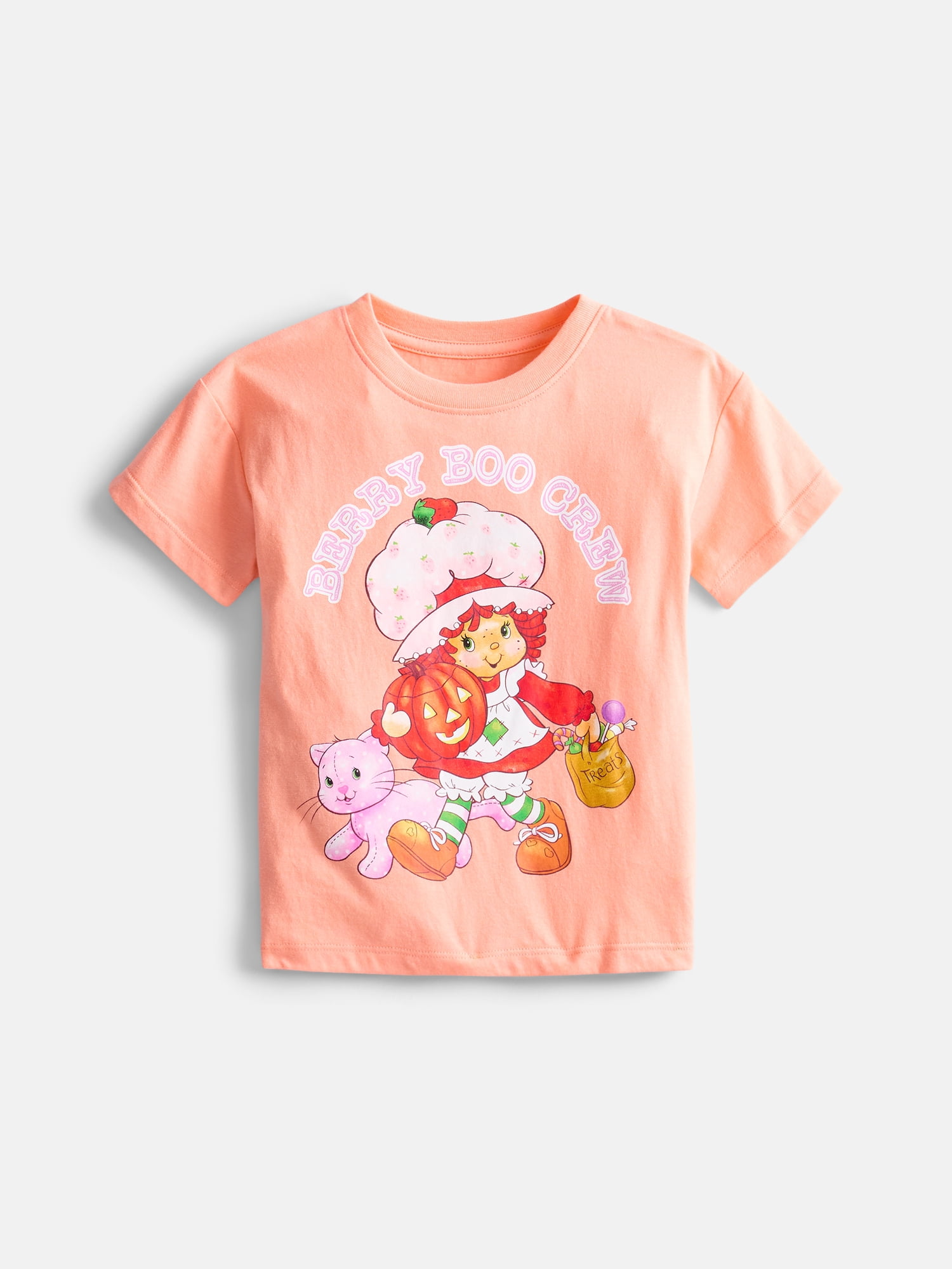 Strawberry Shortcake Toddler Girls Halloween Graphic Tee with Short Sleeves, Sizes 12M-5T