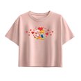 thumbnail image 1 of Strawberry Shortcake - Valentine Hearts Short Sleeve Boxy Graphic T-Shirt, 1 of 5
