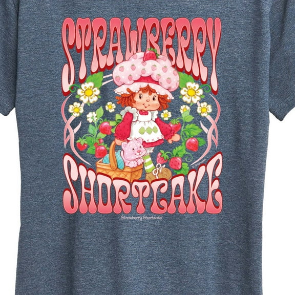 Strawberry Shortcake - Vintage Art Nouveau - Women'S Short Sleeve Graphic T-Shirt