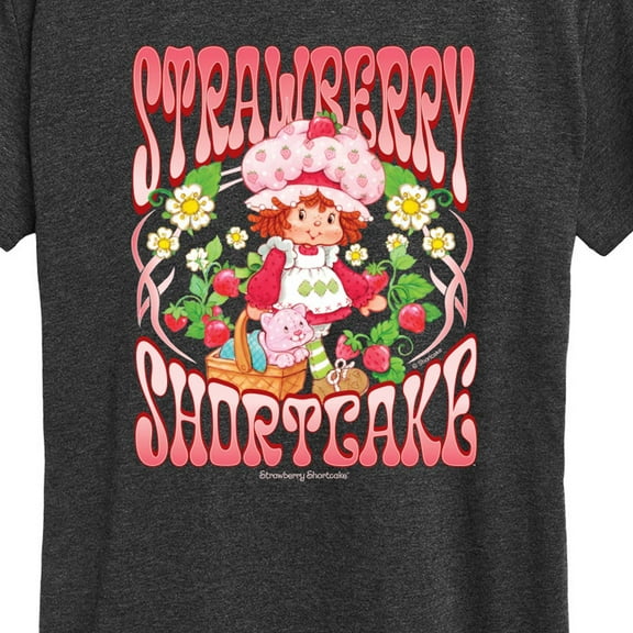 Strawberry Shortcake - Vintage Art Nouveau - Women'S Short Sleeve Graphic T-Shirt