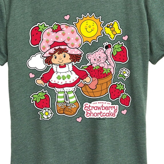 Strawberry Shortcake - Vintage Stickers Style - Women'S Short Sleeve Graphic T-Shirt