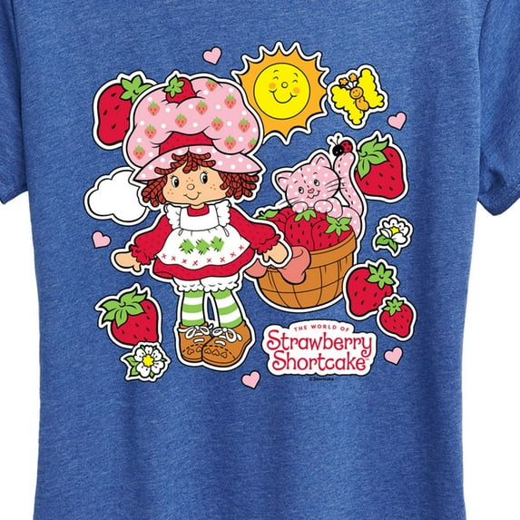 Strawberry Shortcake - Vintage Stickers Style - Women'S Short Sleeve Graphic T-Shirt