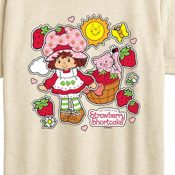 Strawberry Shortcake - Vintage Stickers Style - Women'S Short Sleeve Graphic T-Shirt