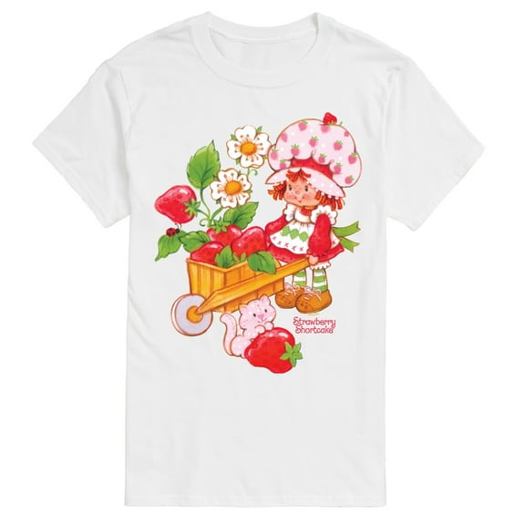 Strawberry Shortcake - Wheelbarrow And Custard - Men's Short Sleeve Graphic T-Shirt