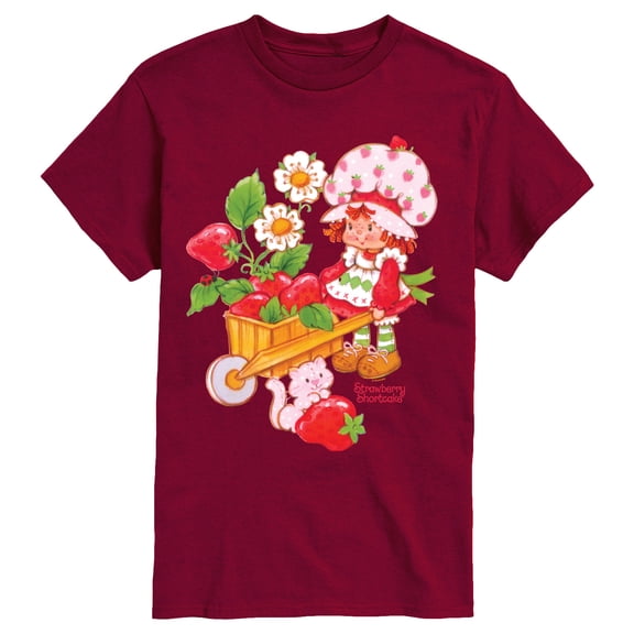 Strawberry Shortcake - Wheelbarrow And Custard - Men's Short Sleeve Graphic T-Shirt