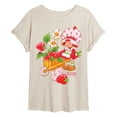 thumbnail image 1 of Strawberry Shortcake - Wheelbarrow And Custard - Women's Oversized Graphic T-Shirt, 1 of 4