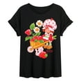 thumbnail image 1 of Strawberry Shortcake - Wheelbarrow And Custard - Women's Oversized Graphic T-Shirt, 1 of 4