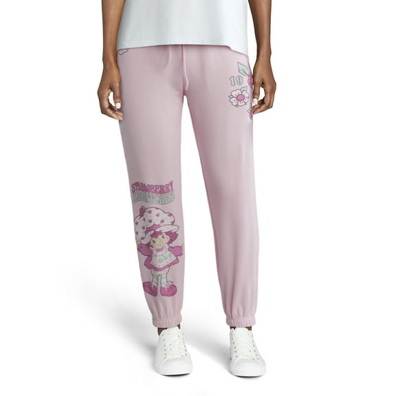 Strawberry Shortcake Women’s Graphic Jogger Pants, 29" Inseam, Sizes XXS-XXL