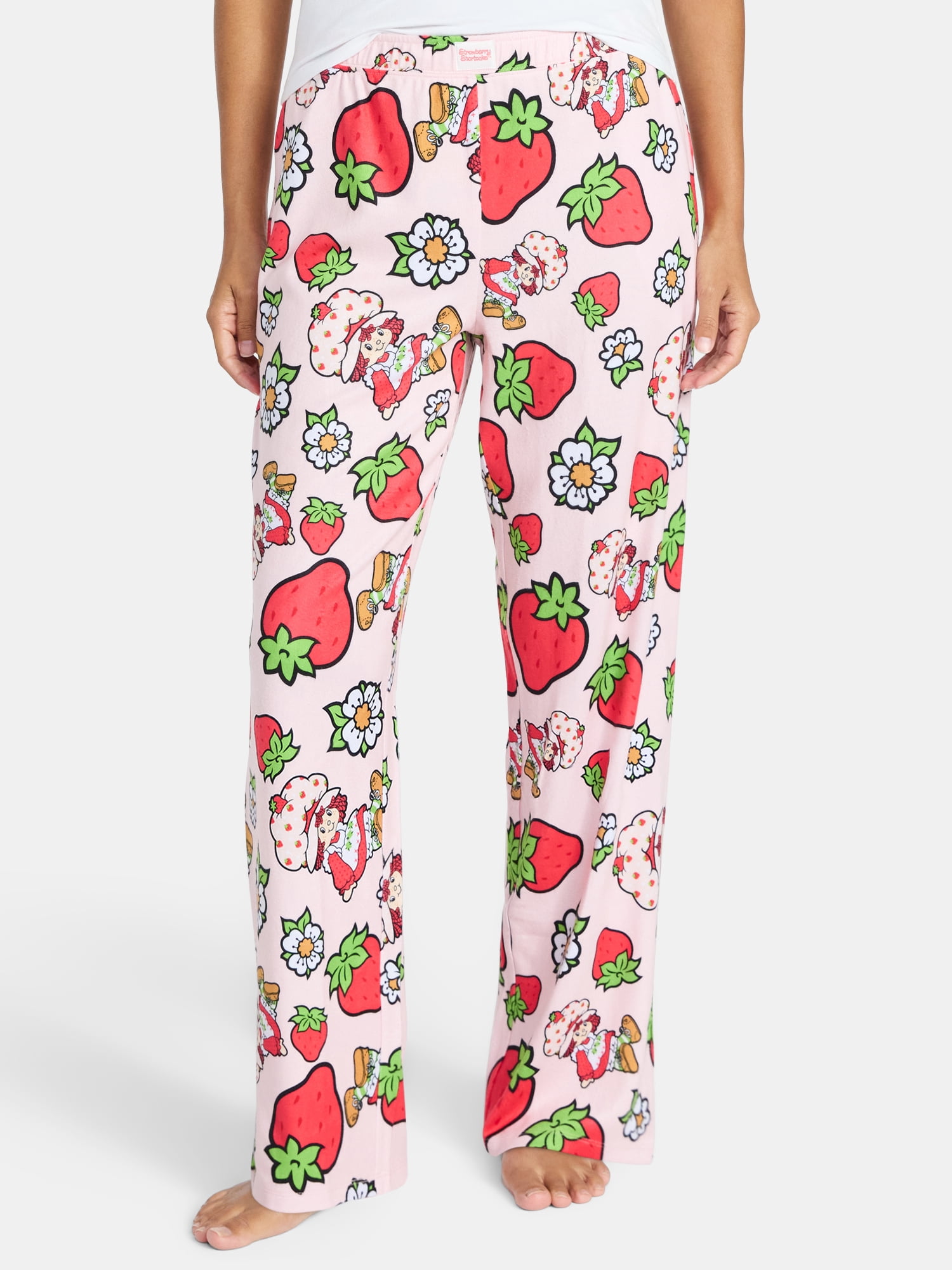 Strawberry Shortcake Women's and Women's Plus Sleep Pants with Pockets, 32" Inseam, Sizes XS-3X