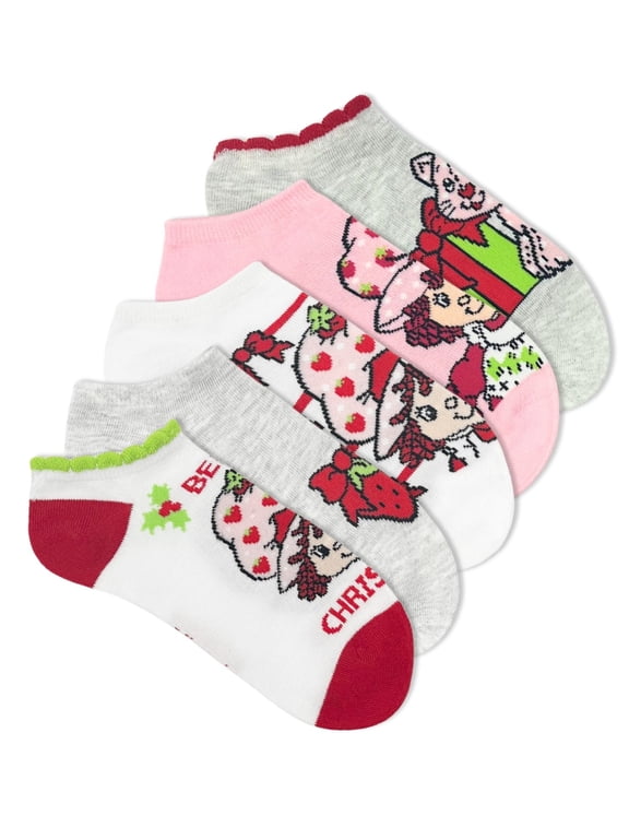 Women's Holiday No-Show Socks, 5-Pack, Size 4-10