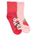 thumbnail image 1 of Strawberry Shortcake Women's Lounge Socks with Grippers, 2-Pack, Size 4-10, 1 of 7