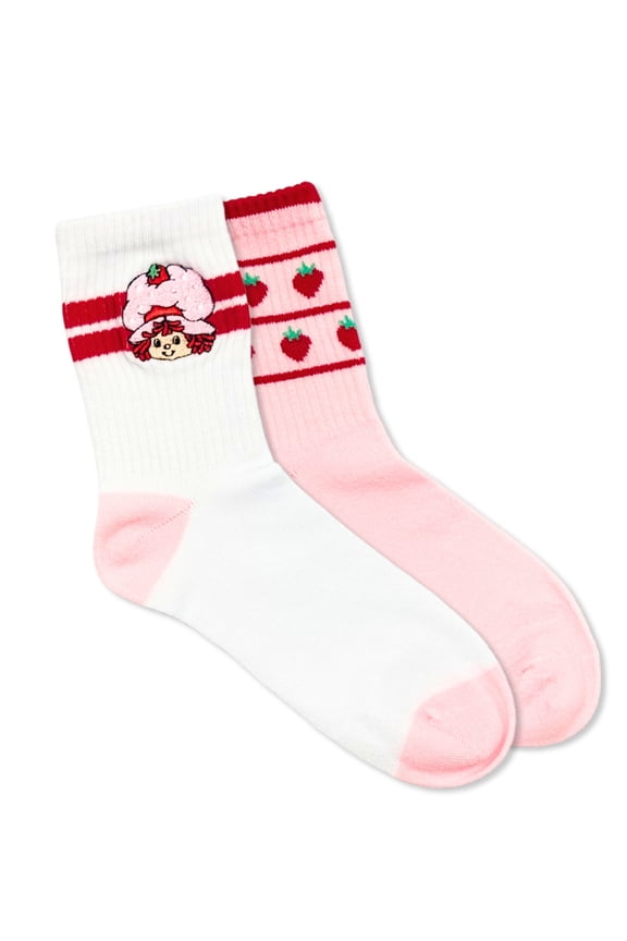Strawberry Shortcake Women's Mid-Crew Socks, 2-Pack, Size 4-10