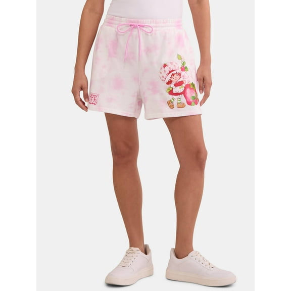 Strawberry Shortcake Women's Tie Dye Shorts, Sizes XXS-XXL