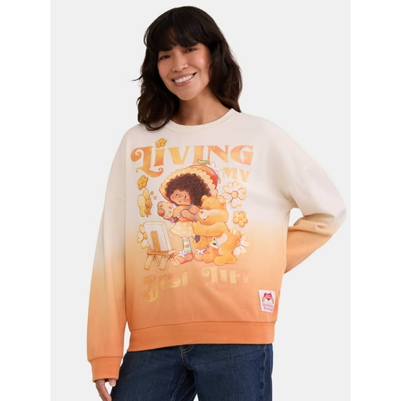 Strawberry Shortcake x Care Bears Women's Living My Best Life Sweatshirt, Sizes XXS-XXL
