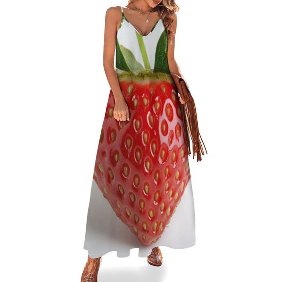 Strawberry Sleeveless Dress Dresses Women Summer Women's Summer Clothing