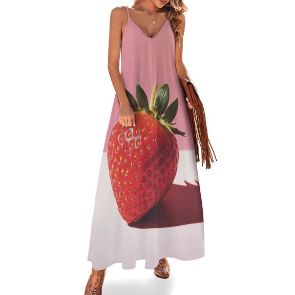 Strawberry Sleeveless Dress Dresses Women Summer Women's Summer Clothing