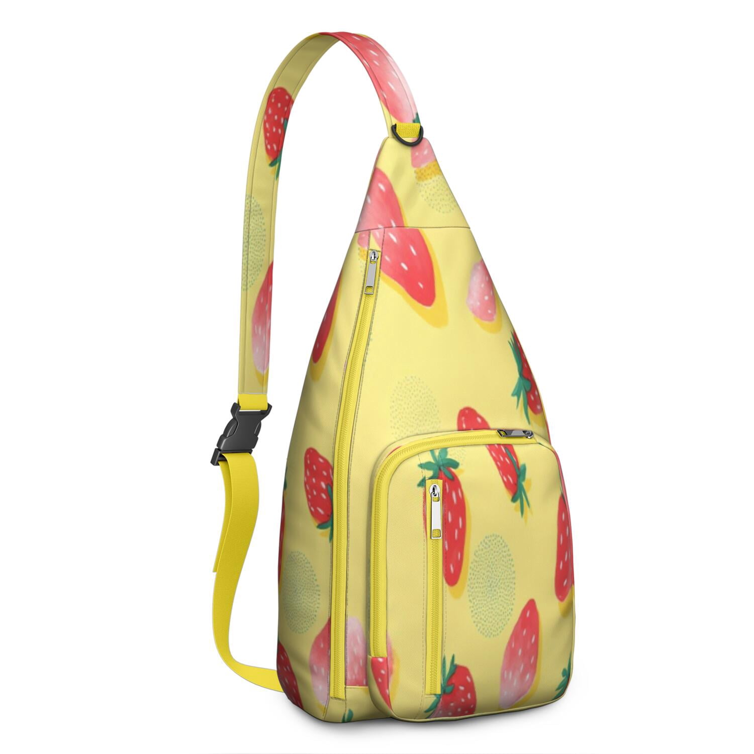 Strawberry Sling Bag Crossbody Backpack,Crossbody Sling Bag Travel Hiking Casual Daypack for Travel Outdoor Activities