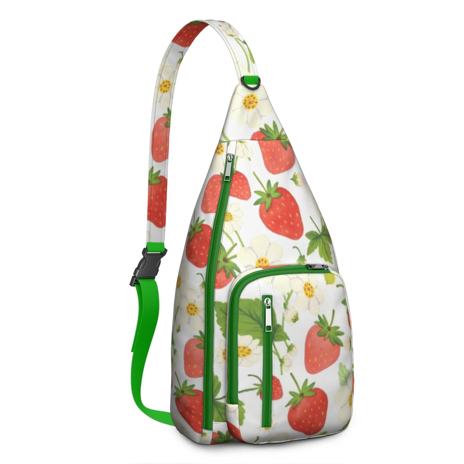 Strawberry Sling Bag Crossbody Backpack,Travel Sling Bag Travel Hiking Daypack for Travel Outdoor Activities