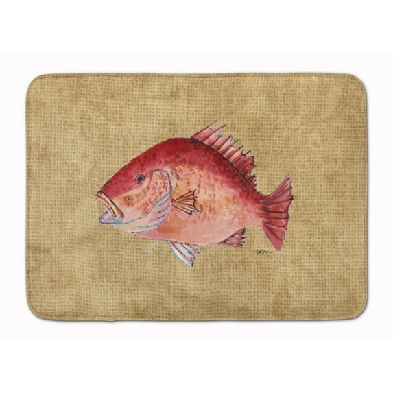 Strawberry Snapper Machine Washable Memory Foam Mat