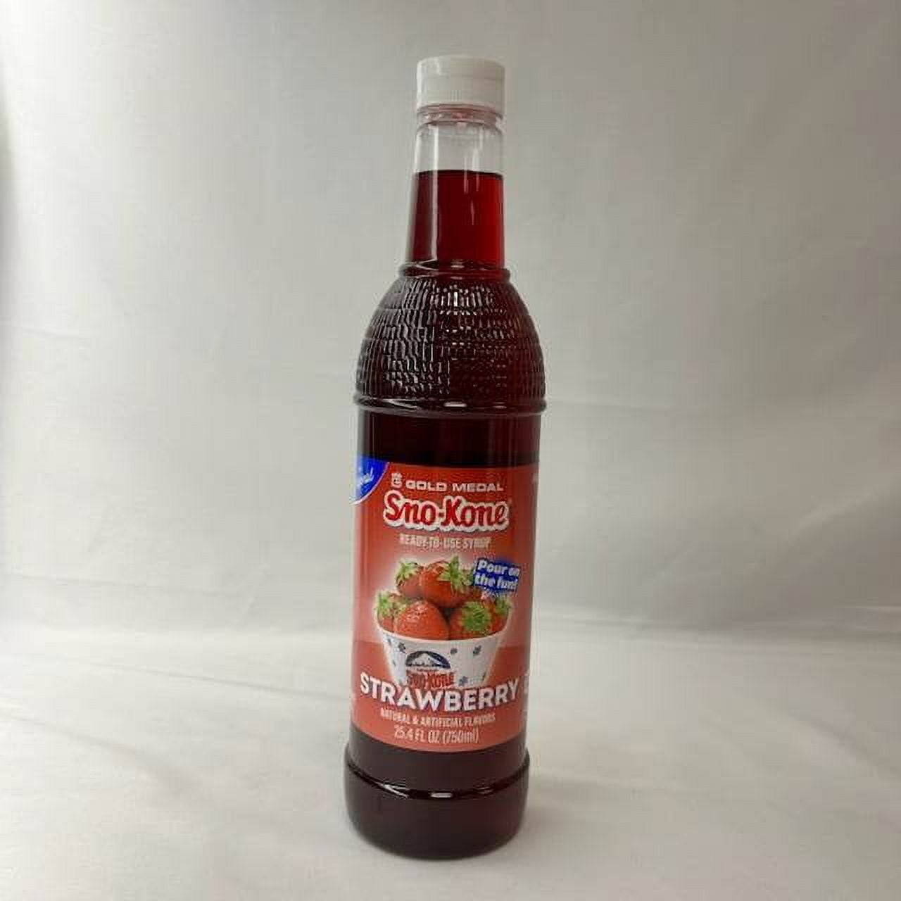 Strawberry Snow Cone Syrup (25 oz) SnoTreat Snow Cone Syrups for