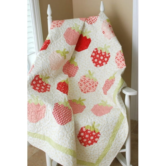 Strawberry Social Quilt Pattern by The Pattern Basket