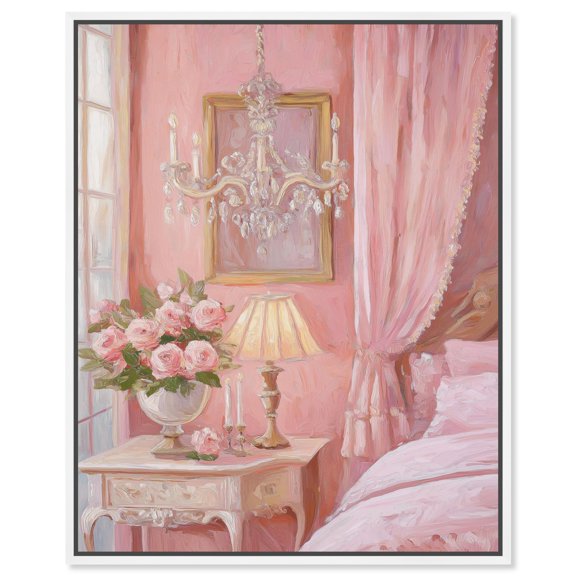 Strawberry Sorbet I Canvas Print Fashion Art by Art Remedy, White Frame, 20 x 24