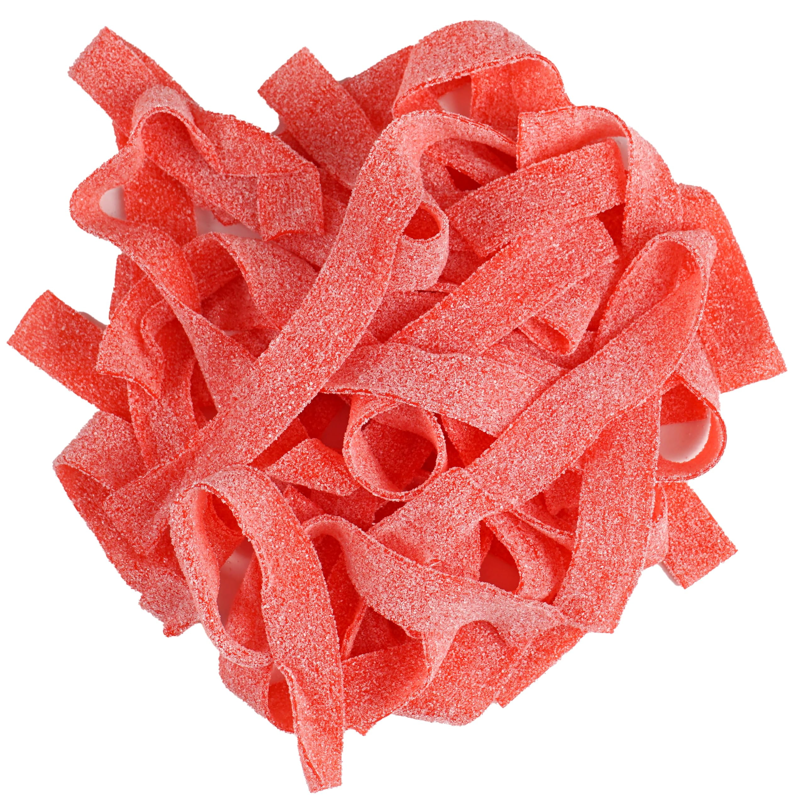 Strawberry Sour Belts, 42.3 Oz. Tub, Bulk Candy Bag, The Hampton Popcorn & Candy Company