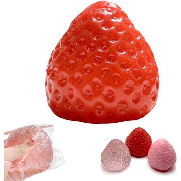 Strawberry Squishy 2026 Slow Rising Soft Jumbo Squishy for Adults for Office Desk Use